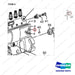 029340-6020 INJECTION PUMP - parts diagram, item 5 shown - genuine Doosan / Bobcat forklift part