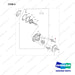 06.01013-9121 Water Pump - full parts diagram, item 5 marked - genuine Doosan / Bobcat forklift part