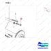 06.01013-9121 Water Pump - parts diagram, item 5 shown - genuine Doosan / Bobcat forklift part