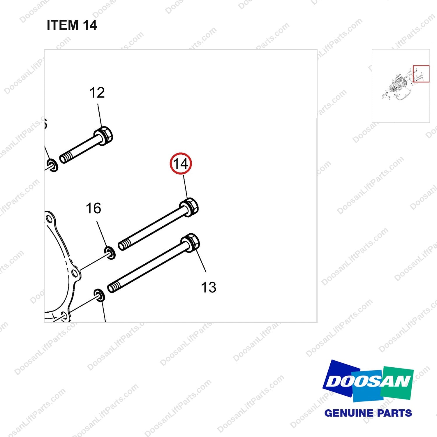 06.01013-9137 INJECTION PUMP & PUMP MOUNTING - parts diagram, item 14 shown - genuine Doosan / Bobcat forklift part