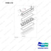 06.01280-6807 CYLINDER HEAD COVER - full parts diagram, item 2-1D marked - genuine Doosan / Bobcat forklift part