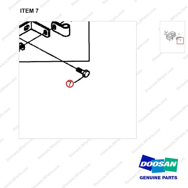 06.01913-3213 OIL PAN GP - parts diagram, item 7 shown - genuine Doosan / Bobcat forklift part