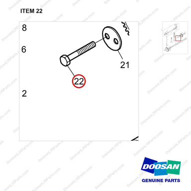 06.01914-3126 TIMING SYSTEM - parts diagram, item 22 shown - genuine Doosan / Bobcat forklift part