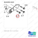 06.01923-3223 WATER PUMP - parts diagram, item 5-7 shown - genuine Doosan / Bobcat forklift part
