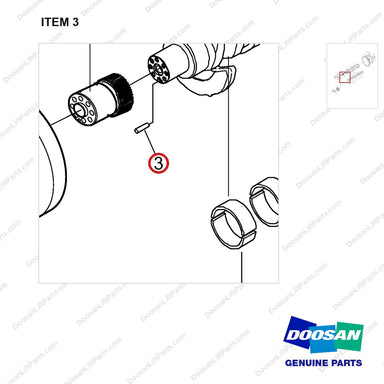 06.22022-0912 Driving System - parts diagram, item 3 shown - genuine Doosan / Bobcat forklift part