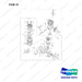 06.31440-0313 AIR COMPRESSOR - full parts diagram, item 1E marked - genuine Doosan / Bobcat forklift part