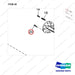 0636-010-460 AXLE GP-DRIVE - parts diagram, item 20 shown - genuine Doosan / Bobcat forklift part