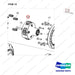 100502-00358 HUB ASSY - parts diagram, item 14 shown - genuine Doosan / Bobcat forklift part