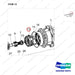 100502-00364 AXLE GROUP,DRIVE;KD40A - parts diagram, item 13 shown - genuine Doosan / Bobcat forklift part