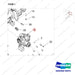 100502-00380 AXLE,DRIVE;DD20B - parts diagram, item 1 shown - genuine Doosan / Bobcat forklift part