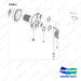 100502-00394 HUB,AXLE;ASSY - parts diagram, item 5 shown - genuine Doosan / Bobcat forklift part