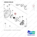 100502-00418 AXLE ASSY,DRIVE;LH - parts diagram, item 34 shown - genuine Doosan / Bobcat forklift part