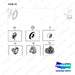 101529-00158 AXLE,DRIVE;L/H - parts diagram, item 70 shown - genuine Doosan / Bobcat forklift part