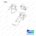 101529-00554 COOLER LINE - full parts diagram, item 1 marked - genuine Doosan / Bobcat forklift part