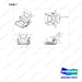 101529-01993 SEAT;DAEWON,SUSPEN,VIN,FINGER - full parts diagram, item 7 marked - genuine Doosan / Bobcat forklift part