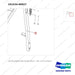 101534-00027 LEG GP,83INCH;D(G)15/18S/20SC-5 - parts diagram, item 1 shown - genuine Doosan / Bobcat forklift part