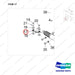 101539-00728 AXLE GROUP,STEER;STANDARD WHEEL, D70S-9 - parts diagram, item 17 shown - genuine Doosan / Bobcat forklift part