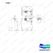110414-00322 CHANGEOVER;EMERGENCY STOP(LIFT LOCK) - full parts diagram, item 1 marked - genuine Doosan / Bobcat forklift part