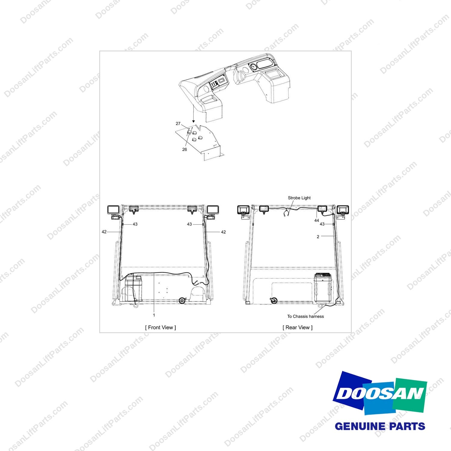 110414-02022 CONTROL GROUP,ELECTRONIC;81KW,PLUS - full parts diagram - genuine Doosan / Bobcat forklift part
