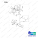 110414-04590 CRADLE ASSY;SWING,DOWN - full parts diagram, item 4 marked - genuine Doosan / Bobcat forklift part