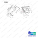 110414-04860 HOOD GROUP - full parts diagram, item 8 marked - genuine Doosan / Bobcat forklift part