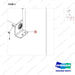 110414-05482 PEDAL;PALLET CLAMP - parts diagram, item 3 shown - genuine Doosan / Bobcat forklift part