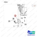 110414-06468 HOOD MODULE;D25S-9 - parts diagram, item 2 shown - genuine Doosan / Bobcat forklift part