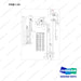 110414-07322 3WAY,FFT,HOOK S/S - full parts diagram, item 1-01 marked - genuine Doosan / Bobcat forklift part