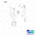 110414-08166 LINES GP;3WAY,STD - full parts diagram, item 1 marked - genuine Doosan / Bobcat forklift part