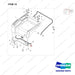 110414-09806 HOOD GROUP - parts diagram, item 14 shown - genuine Doosan / Bobcat forklift part