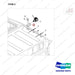 110414-10027 OPTION-FENCE LIGHT;RED,CABIN,SIDE ONLY - parts diagram, item 2 shown - genuine Doosan / Bobcat forklift part