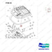 110414-10084 VALVE ARRANGEMENT;D40S 2/2,KAYABA - parts diagram, item 45 shown - genuine Doosan / Bobcat forklift part