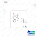 110414-10245 FRONT VIEW MIRROR;FFT MAST - parts diagram, item 1 shown - genuine Doosan / Bobcat forklift part