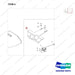 110414-10253 REAR CAMERA GROUP;BOBCAT - parts diagram, item 4 shown - genuine Doosan / Bobcat forklift part