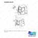 110420-01437 REAR VIEW CAMERA;G2 4TON FULL CABIN - full parts diagram, item 12 marked - genuine Doosan / Bobcat forklift part