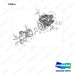110427-00175 Engine & Transmission Gp - full parts diagram, item 4 marked - genuine Doosan / Bobcat forklift part