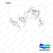 110427-01166 MOUNT GROUP;POWER TRAIN - full parts diagram, item 2 marked - genuine Doosan / Bobcat forklift part