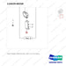 110429-00258 MAST FRONT LAMP GP;LED - parts diagram, item 3 shown - genuine Doosan / Bobcat forklift part