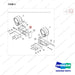 110429-00440 WORKING HEAD LAMP;LED ADDITIONER TWO,CAB - parts diagram, item 3 shown - genuine Doosan / Bobcat forklift part