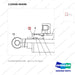 110508-00498 CYLINDER GROUP,FORK - parts diagram, item 3 shown - genuine Doosan / Bobcat forklift part