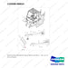 110508-08653 NON-TILTING,OPERATOR CELL;ODB,D110/160,C - full parts diagram, item 15 marked - genuine Doosan / Bobcat forklift part