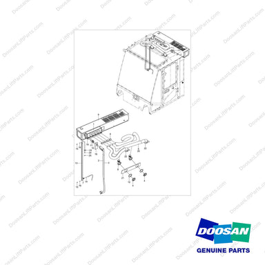 110508-35792 AIR CONDITIONER GP;T4 - full parts diagram - genuine Doosan / Bobcat forklift part