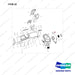 110508-38563 CONSOLE COVER;WITH HEATER - full parts diagram, item 22 marked - genuine Doosan / Bobcat forklift part