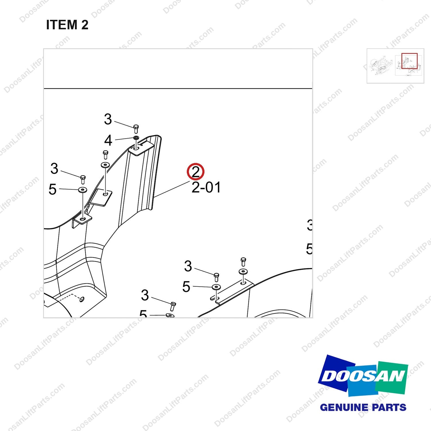 110508-38795 FRAME GROUP_LINES;GC15S-9, INFO LINK - parts diagram, item 2 shown - genuine Doosan / Bobcat forklift part