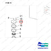 110508-40896 AXLE ASSY,STEER;W/ SENSOR,D100/120S - parts diagram, item 19 shown - genuine Doosan / Bobcat forklift part