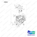 110508-41091 HARNESS ASSY;GCT GK25 CERT ENGINE - full parts diagram, item 8 marked - genuine Doosan / Bobcat forklift part