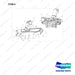 110508-41157 COVER ASSY;CONSOLE - full parts diagram, item 6 marked - genuine Doosan / Bobcat forklift part