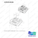 110529-00166 OPTION-SOUND SUPPRESSION - full parts diagram, item 1 marked - genuine Doosan / Bobcat forklift part