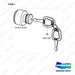 110702-00332KT SWITCH ASSY,KEY;IGNITION - full parts diagram, item 1 marked - genuine Doosan / Bobcat forklift part