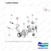 110910-00028 AXLE ASSY,DRIVE;ODB,D160 - parts diagram, item 37 shown - genuine Doosan / Bobcat forklift part